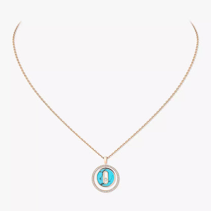 [CiCi]Lucky Move Diamond Necklace in Rose Gold and White Mother-of-Pearl