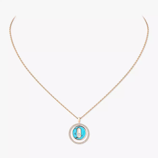[CiCi]Lucky Move Diamond Necklace in Rose Gold and White Mother-of-Pearl