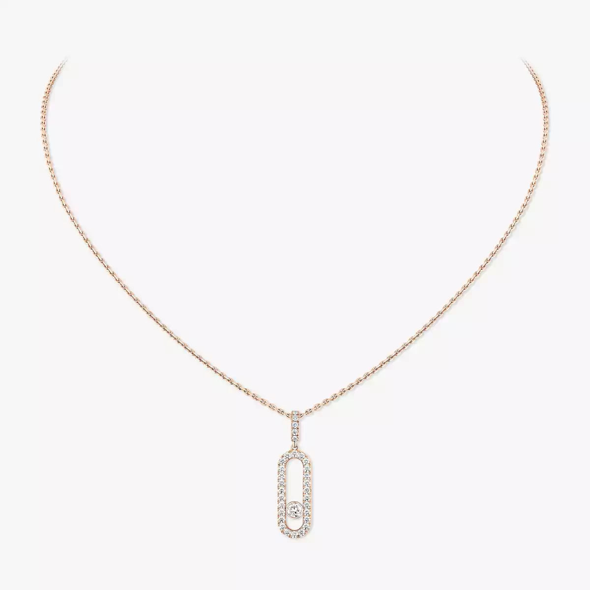 [CiCi]Move Uno Diamond Necklace in Rose Gold