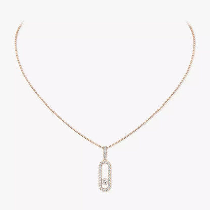 [CiCi]Move Uno Diamond Necklace in Rose Gold