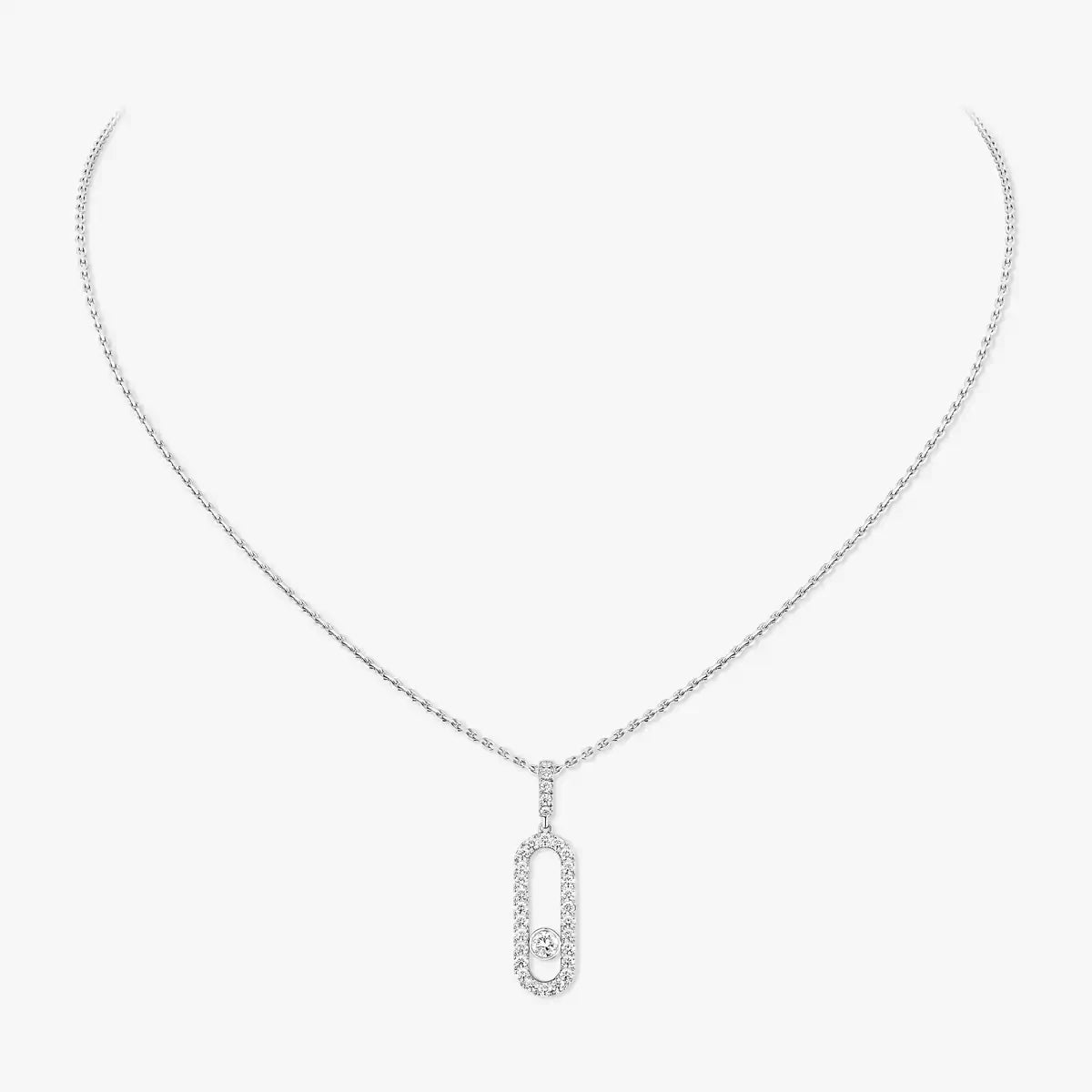 [CiCi]Move Uno Diamond Necklace in Rose Gold