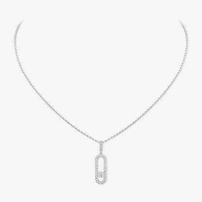[CiCi]Move Uno Diamond Necklace in Rose Gold