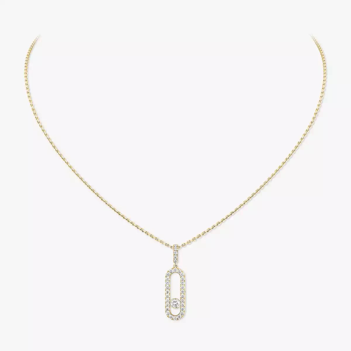 [CiCi]Move Uno Diamond Necklace in Rose Gold