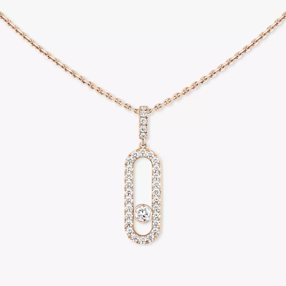 [CiCi]Move Uno Diamond Necklace in Rose Gold