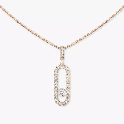 [CiCi]Move Uno Diamond Necklace in Rose Gold