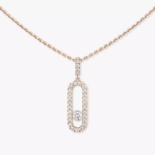 [CiCi]Move Uno Diamond Necklace in Rose Gold