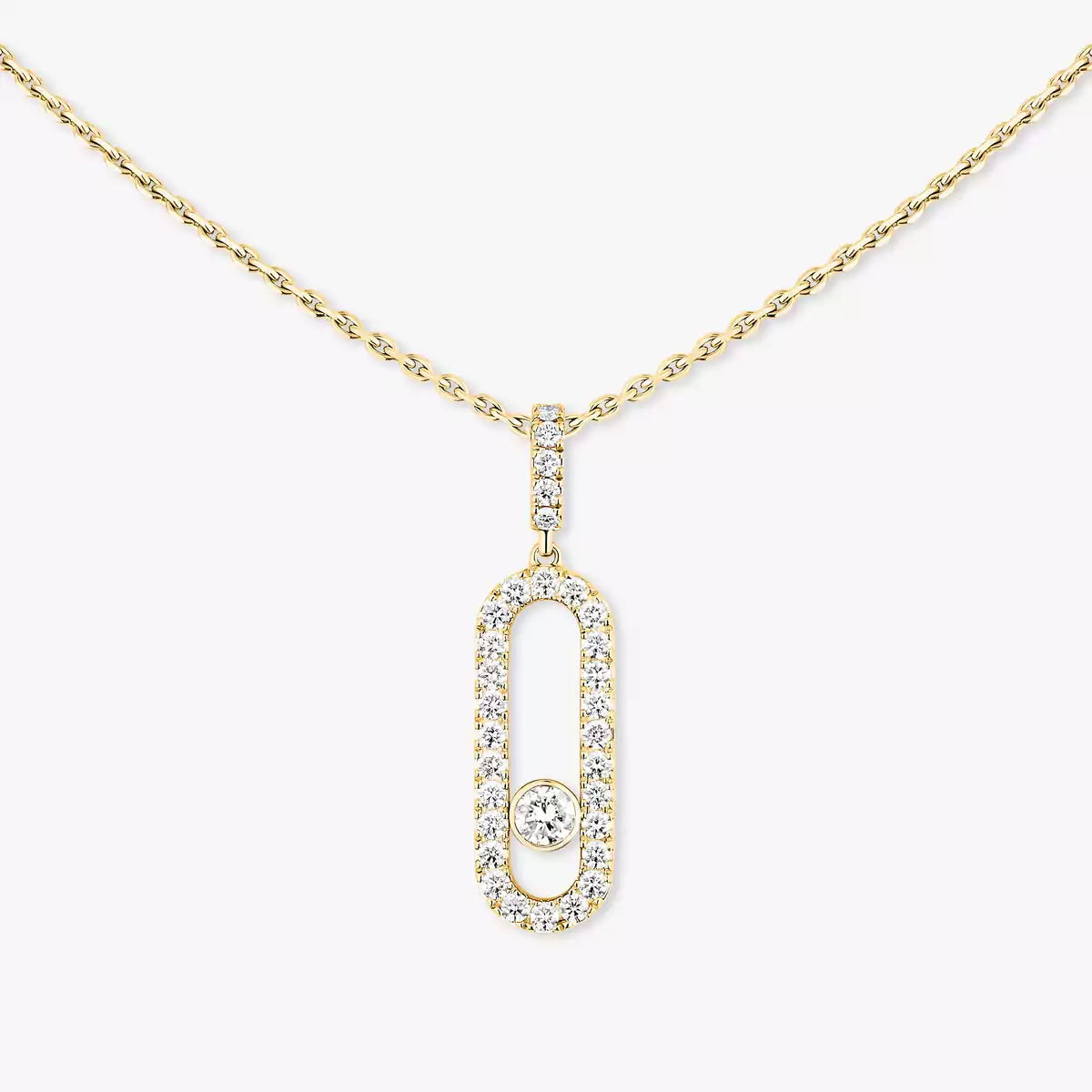 [CiCi]Move Uno Diamond Necklace in Rose Gold