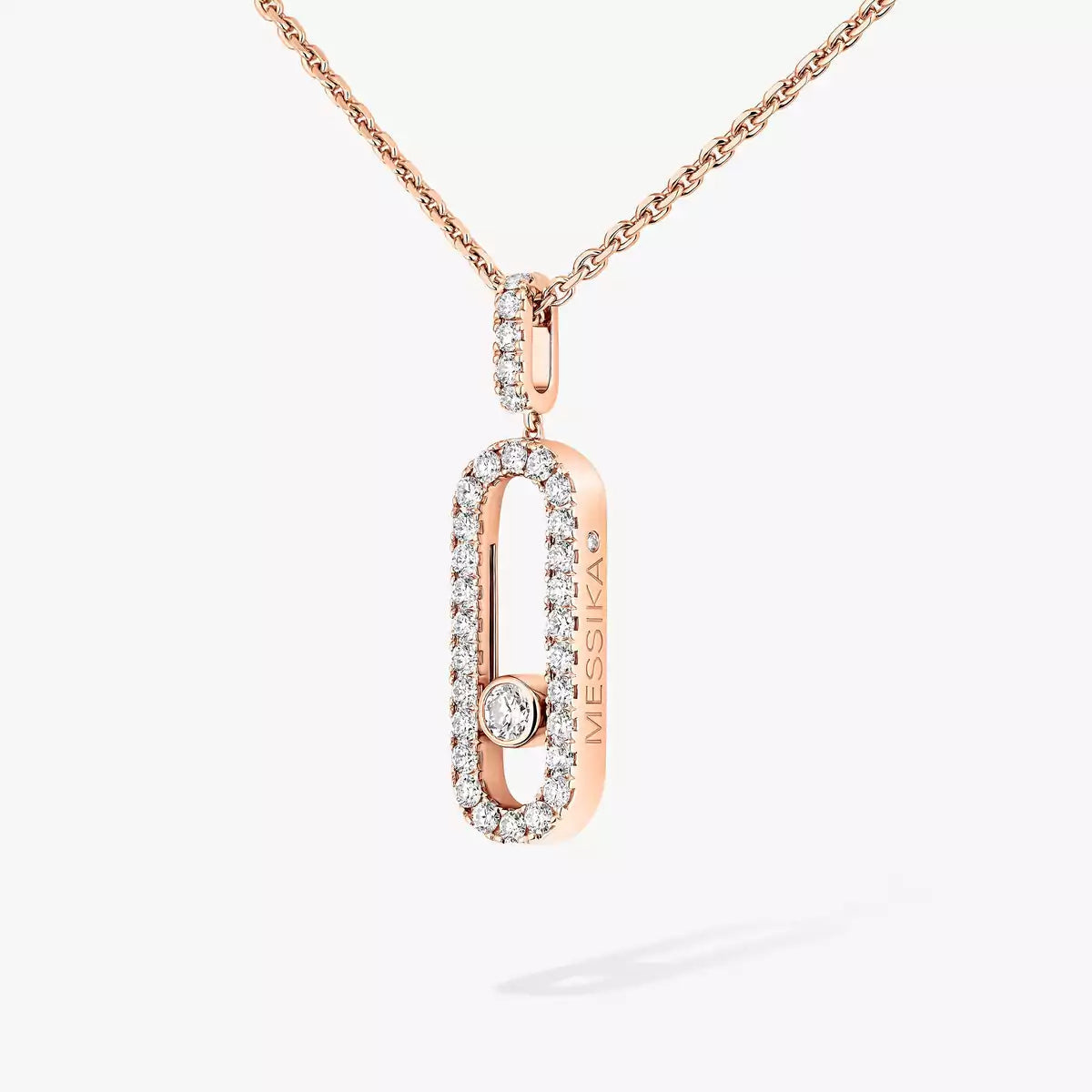 [CiCi]Move Uno Diamond Necklace in Rose Gold