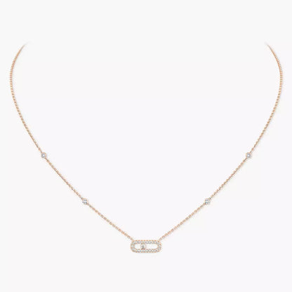 [CiCi]Diamond Necklace Move Uno