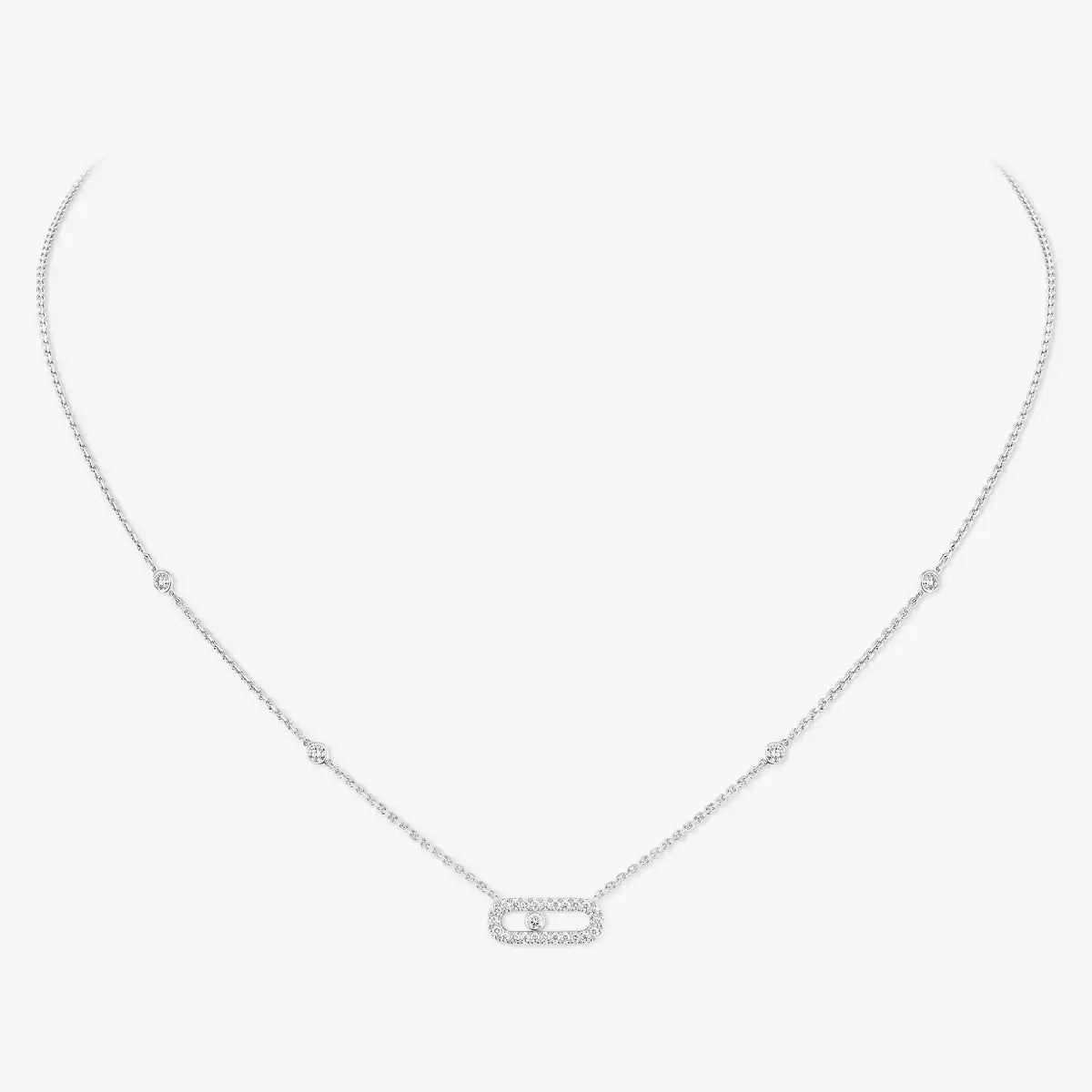 [CiCi]Diamond Necklace Move Uno