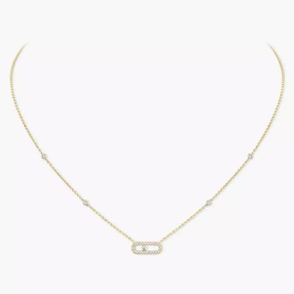 [CiCi]Diamond Necklace Move Uno