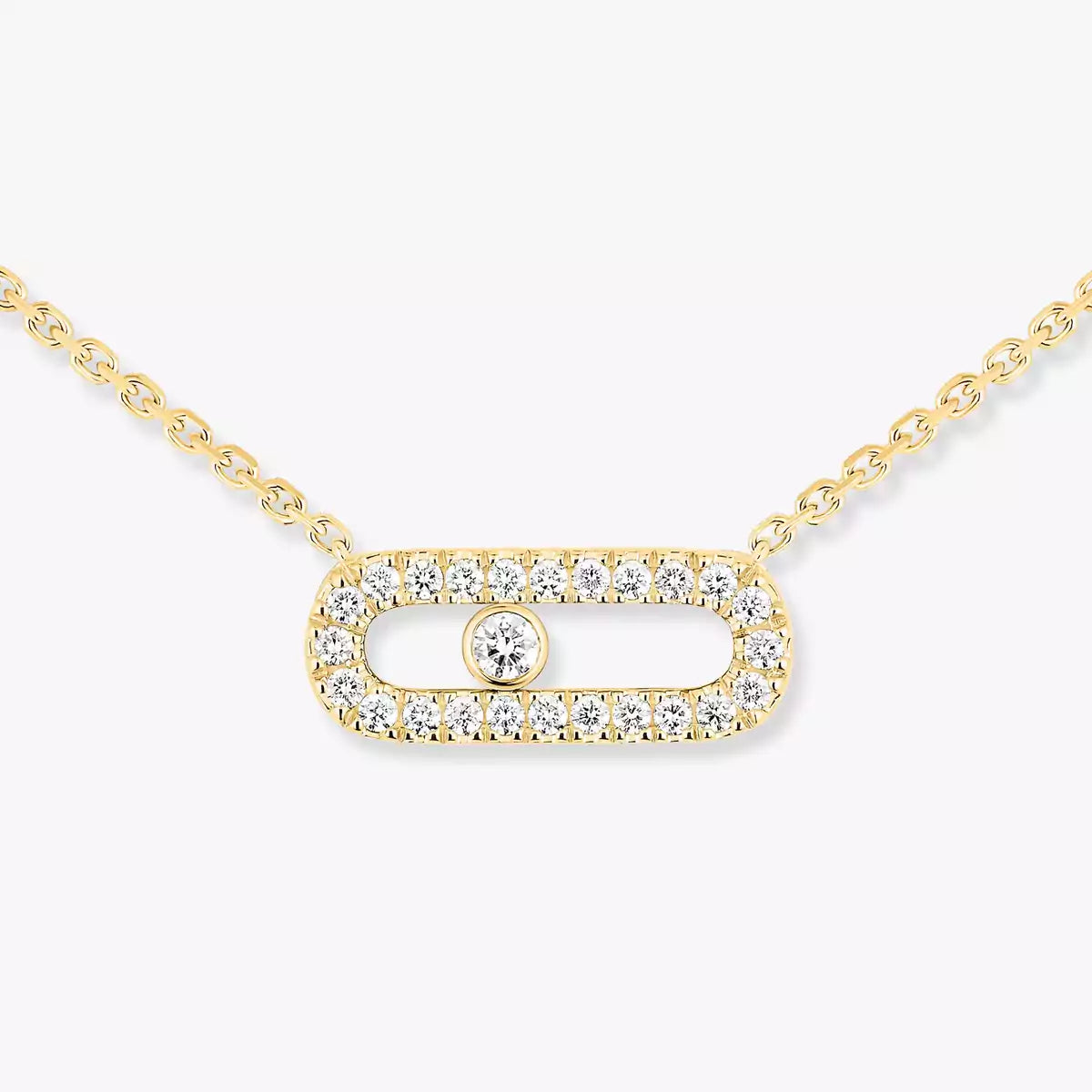 [CiCi]Diamond Necklace Move Uno