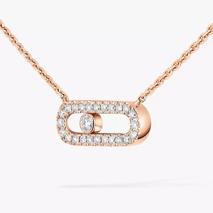 [CiCi]Diamond Necklace Move Uno