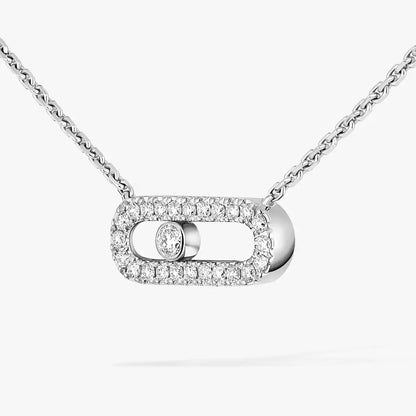 [CiCi]Diamond Necklace Move Uno