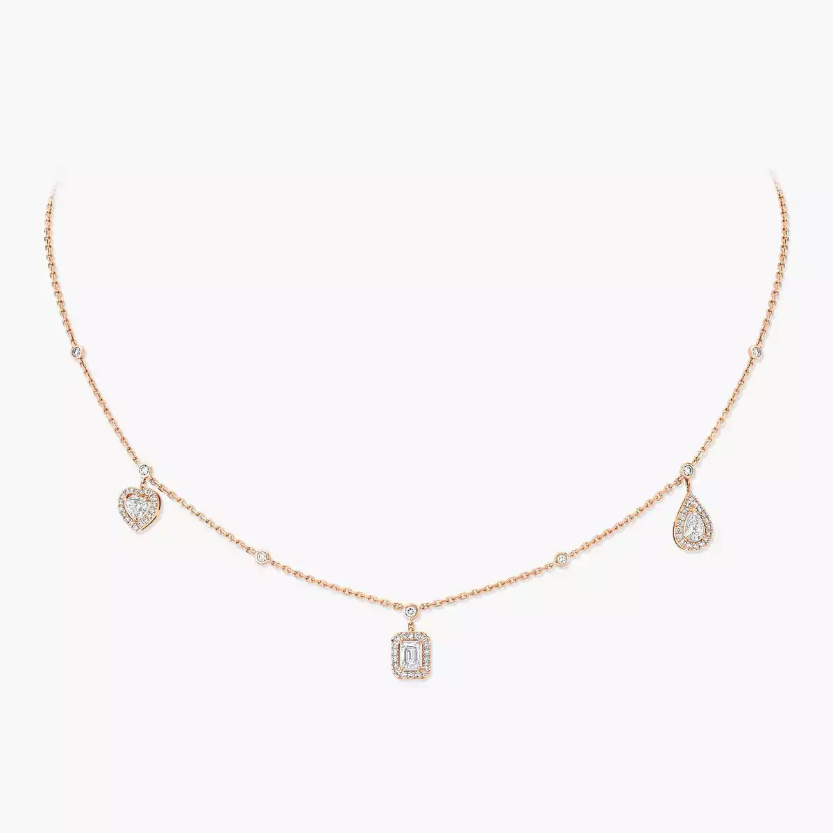 [CiCi]My Twin Diamond Necklace in Silver