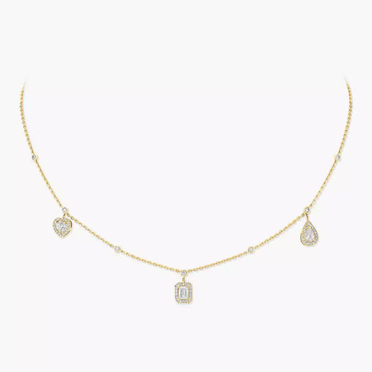 [CiCi]My Twin Diamond Necklace in Silver