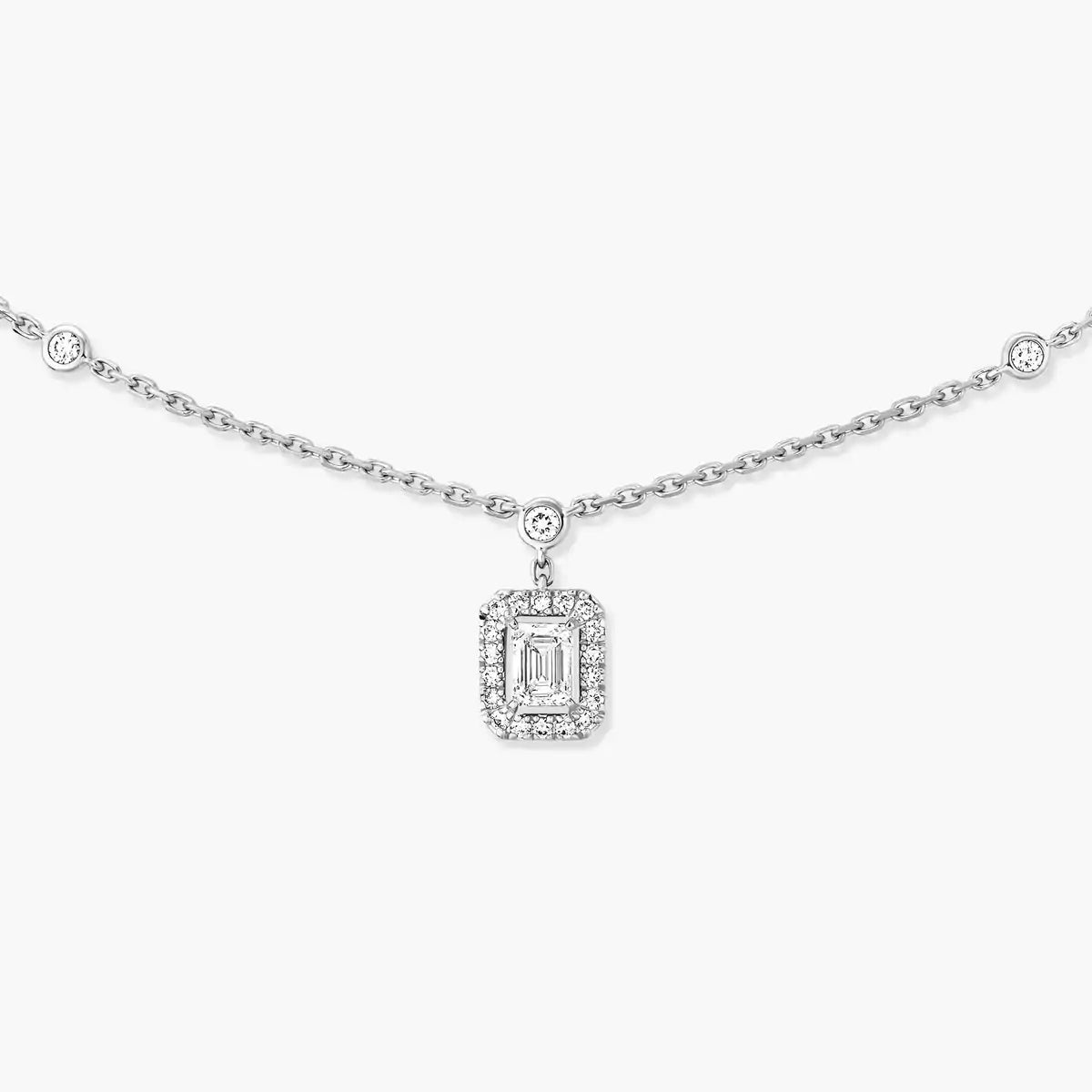 [CiCi]My Twin Diamond Necklace in Silver