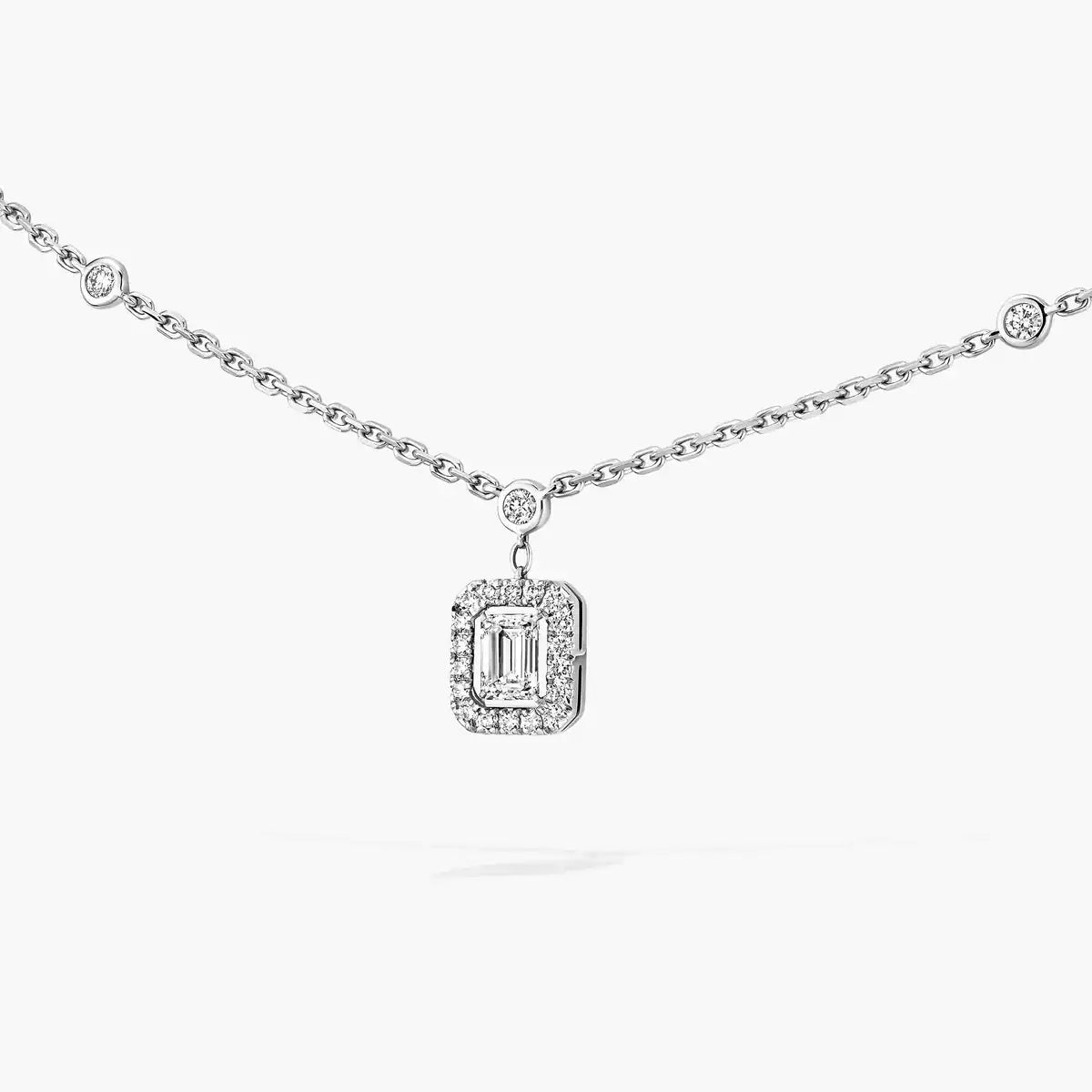 [CiCi]My Twin Diamond Necklace in Silver