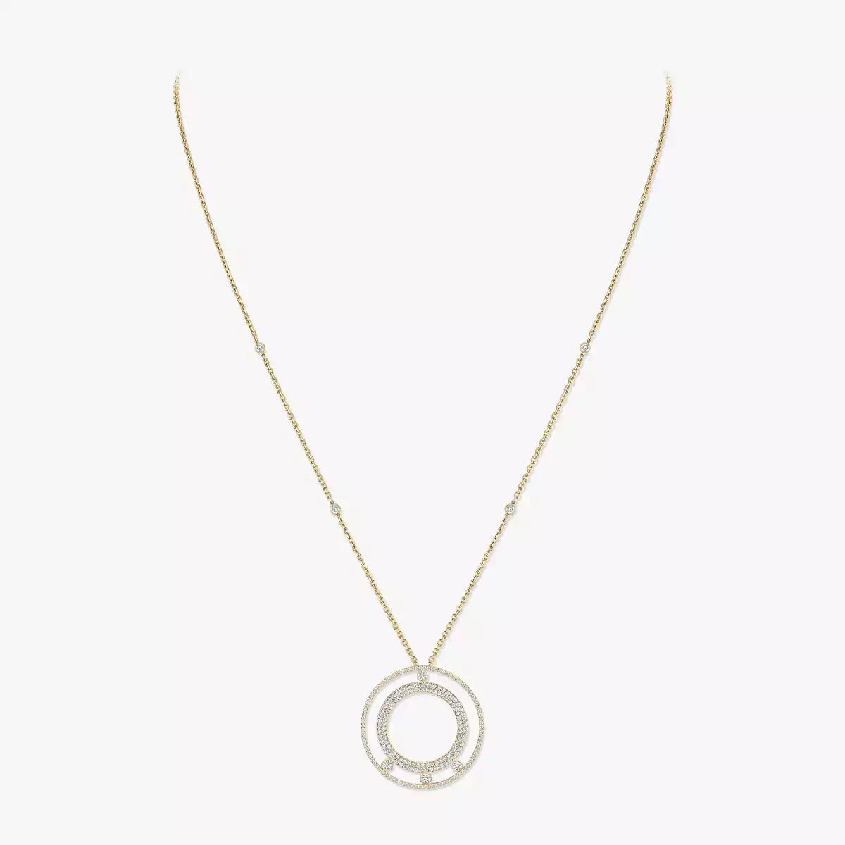 [CiCi]Move Romane Long Pave_-Set Diamond Necklace
