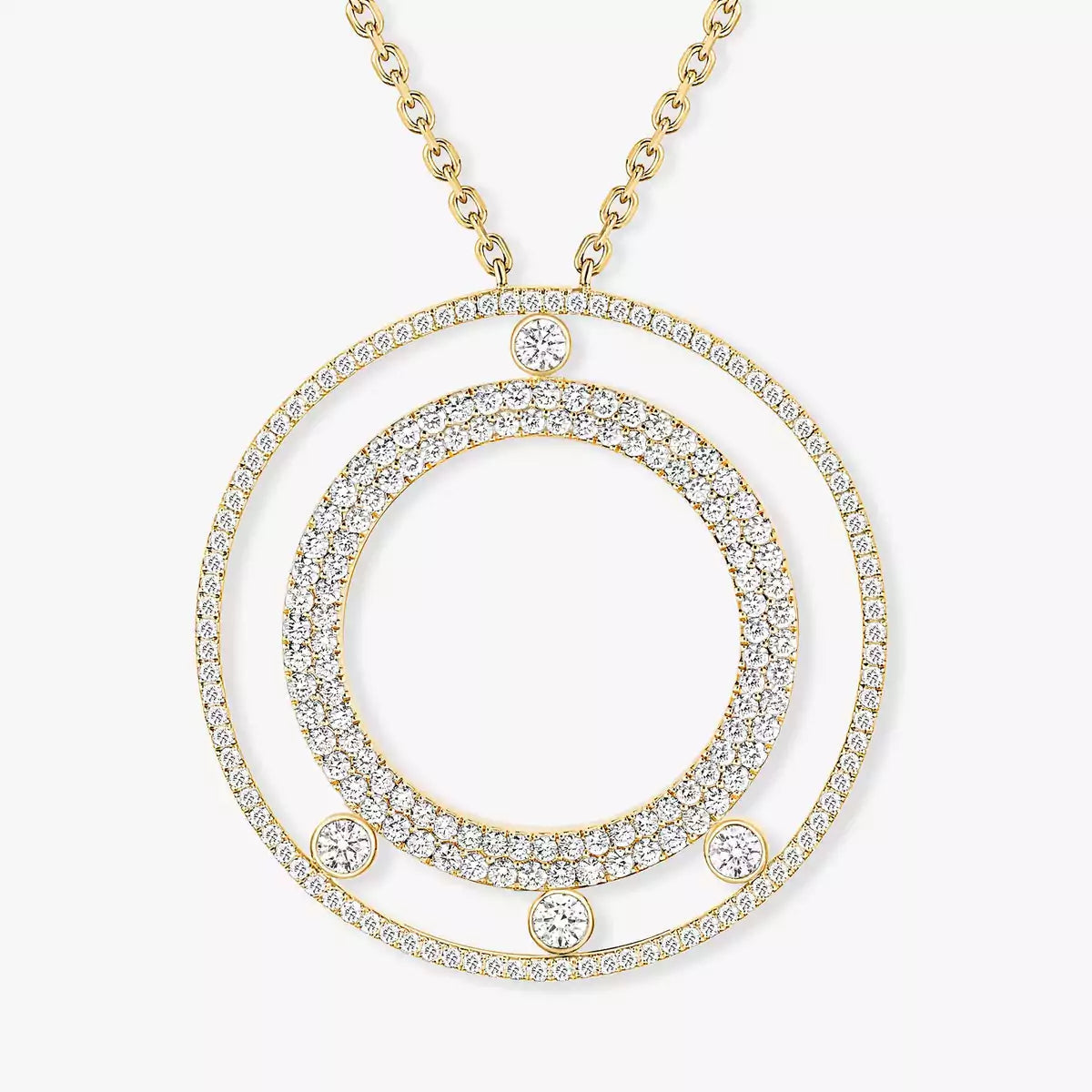 [CiCi]Move Romane Long Pave_-Set Diamond Necklace