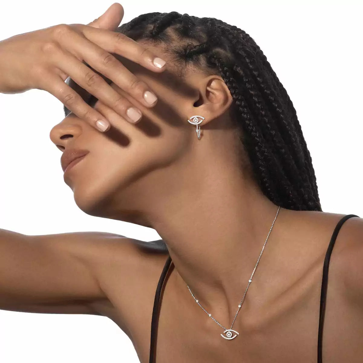 [CiCi]Lucky Eye Diamond Earrings