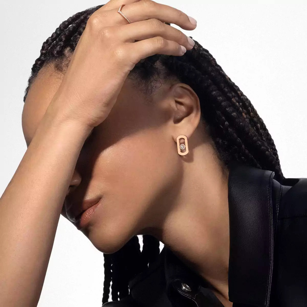 [CiCi]So Move Diamond Earrings in Yellow Gold