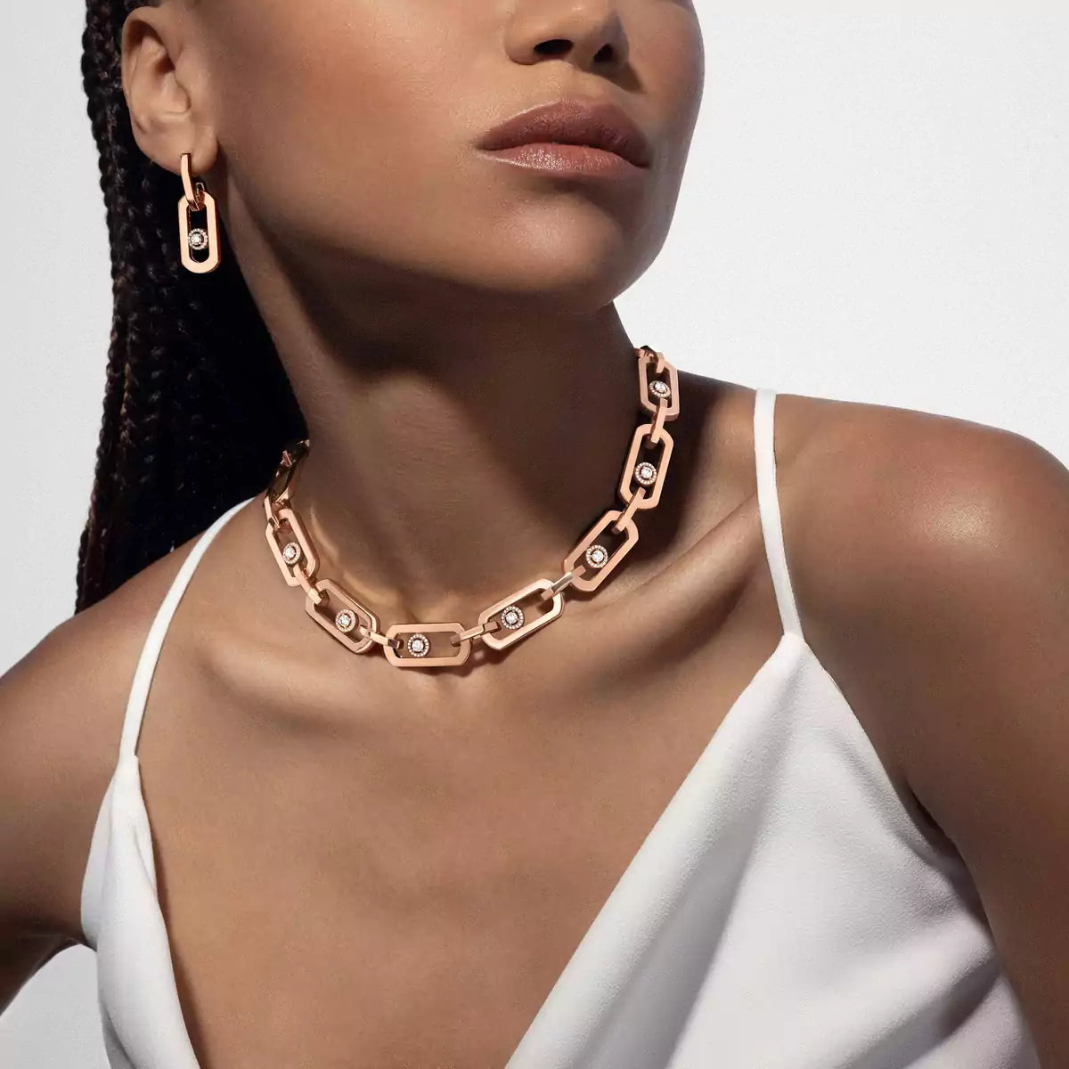 [CiCi]So Move XL Diamond Pendant Earrings