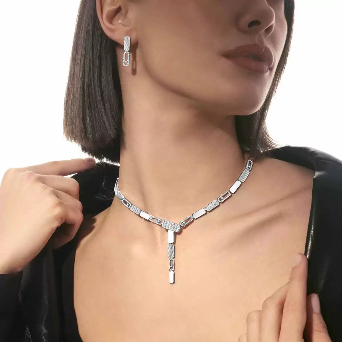 [CiCi]Imperial Move SM Diamond Earrings