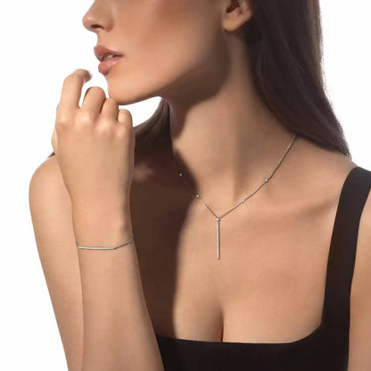 [CiCi]Diamond Thin Bangle 0.15ct My Twin Toi & Moi