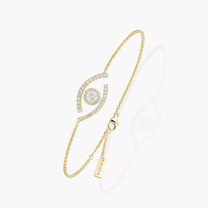 [CiCi]Lucky Eye Pave-Set Diamond Bracelet