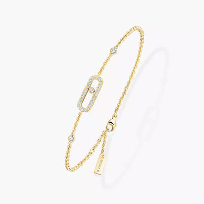 [CiCi]Move Uno Diamond Bracelet