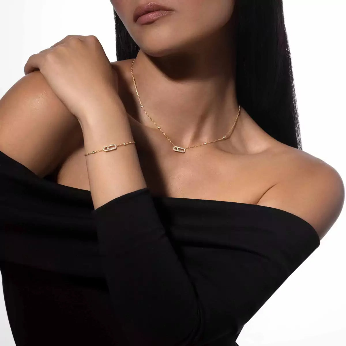 [CiCi]Move Uno Diamond Bracelet