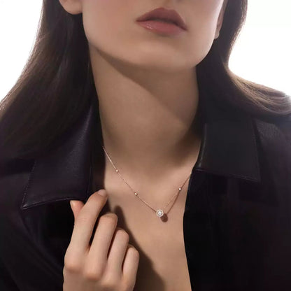 [CiCi]Diamond Necklace 0,20ct Brilliant Shape Joy