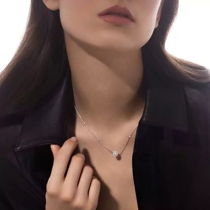 [CiCi]Diamond Necklace 0,20ct Brilliant Shape Joy