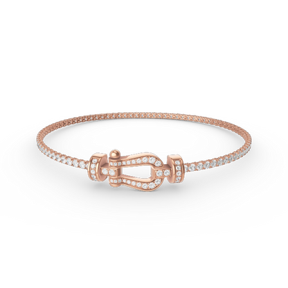 [CiCi]FORCE  HORSESHOE  DIAMOND TENNIS BRACELET