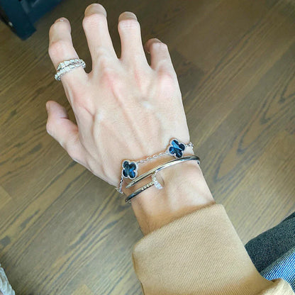 [CiCi]CLOVER 5 MOTIF PIETERSITE BRACELET COLLECTION