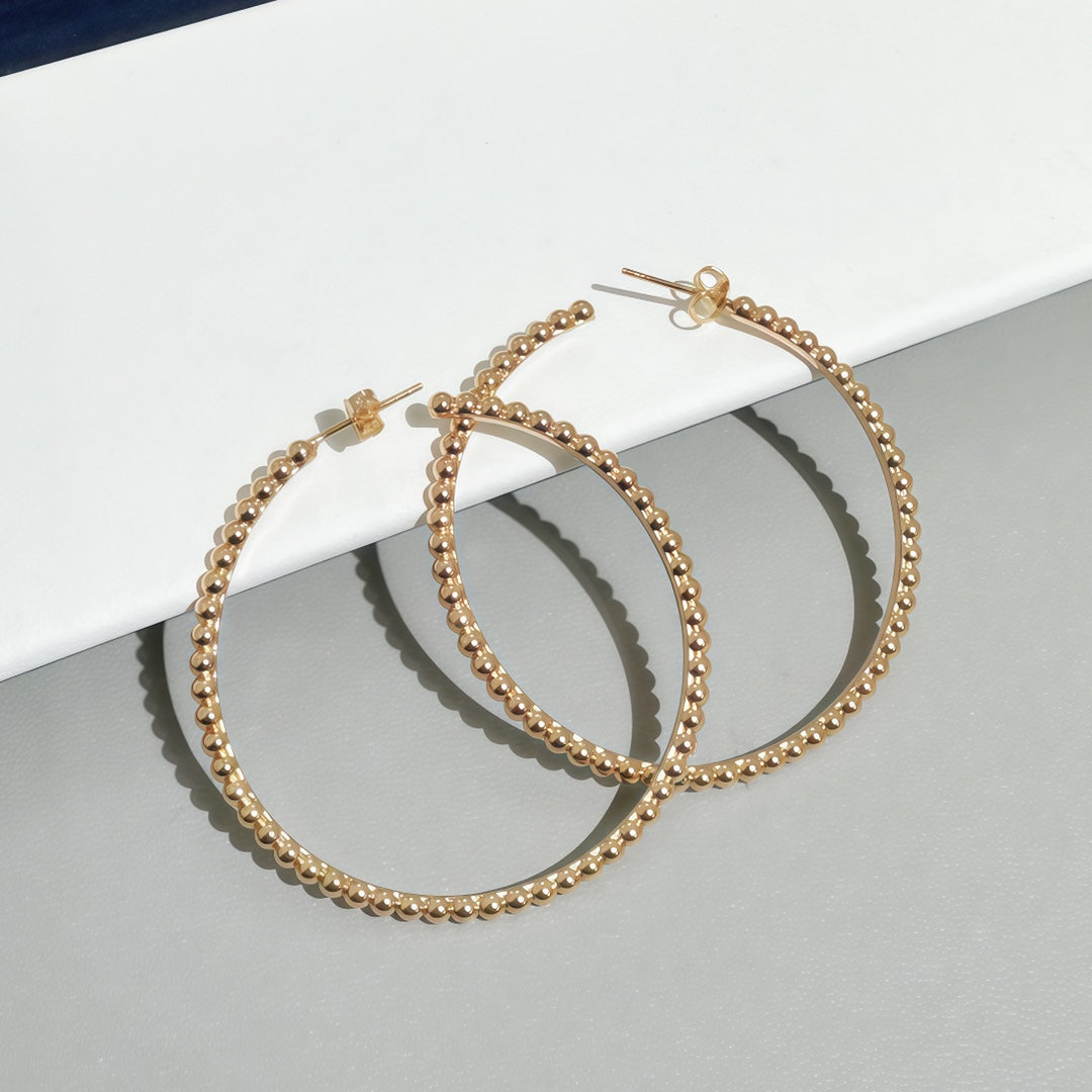 [CiCi] SMOOTH BEAD STUD EARRINGS