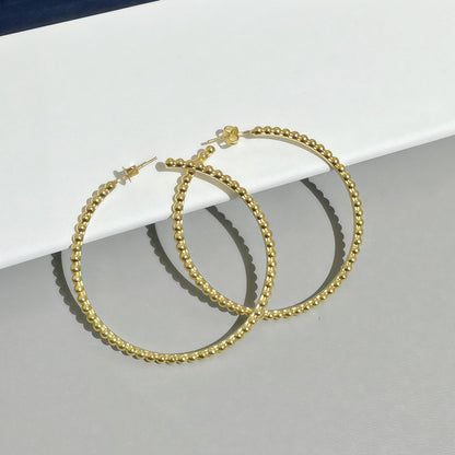 [CiCi] SMOOTH BEAD STUD EARRINGS