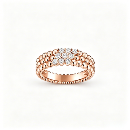 [CiCi] THREE-ROW DIAMOND RING