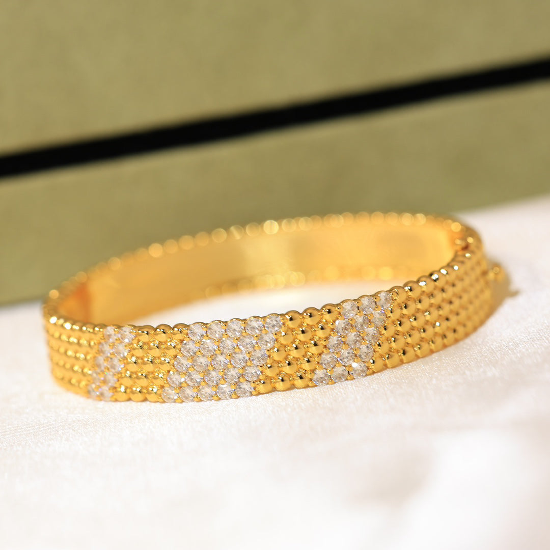 [CiCi]  FIVE-ROW DIAMOND BRACELET