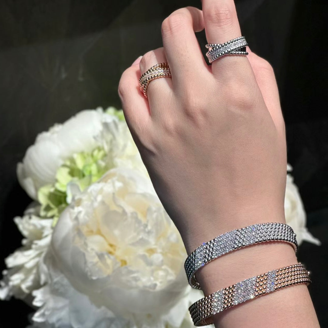 [CiCi]  FIVE-ROW DIAMOND BRACELET