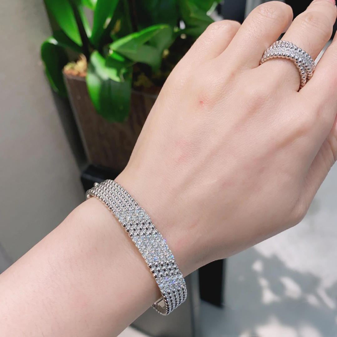 [CiCi]  FIVE-ROW DIAMOND BRACELET
