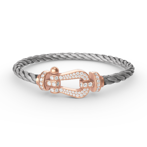 [CiCi]FORCE LARGE HORSESHOE FULL DIAMOND BRACELET ROSE GOLD