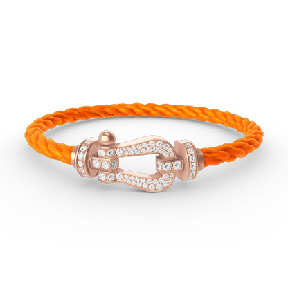 [CiCi]FORCE LARGE HORSESHOE FULL DIAMOND BRACELET ROSE GOLD