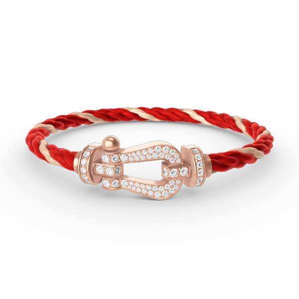 [CiCi]FORCE LARGE HORSESHOE FULL DIAMOND BRACELET ROSE GOLD