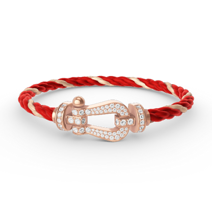 [CiCi]FORCE LARGE HORSESHOE FULL DIAMOND BRACELET ROSE GOLD