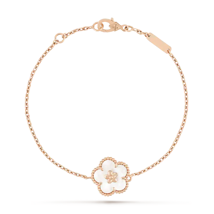 [CiCi]LUCKY WHITE MOP PLUM BLOSSOM  BRACELET