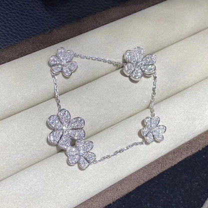 [CiCi]FRIVOLE SILVER 5 FLOWERS BRACELET