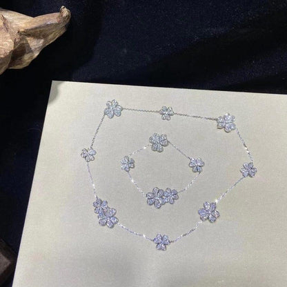 [CiCi]FRIVOLE SILVER 5 FLOWERS BRACELET