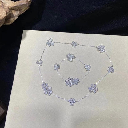 [CiCi]FRIVOLE SILVER 5 FLOWERS BRACELET